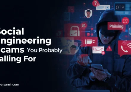 social engineering scams warning illustration Nepal cybersecurity awareness cybersamir.com