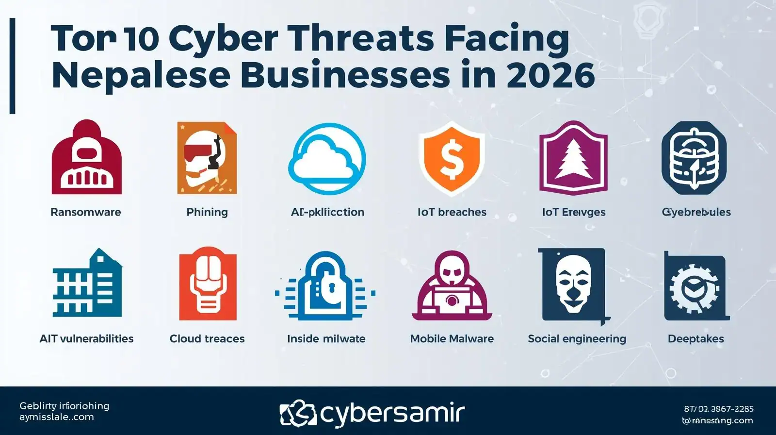 cyber threats Nepal – top 10 cybersecurity risks for Nepalese businesses 2026