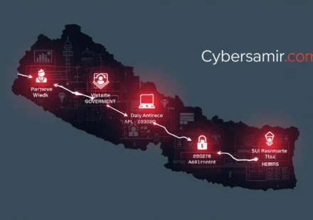 Nepal cybersecurity overview showing weak password risks in government website security Nepal