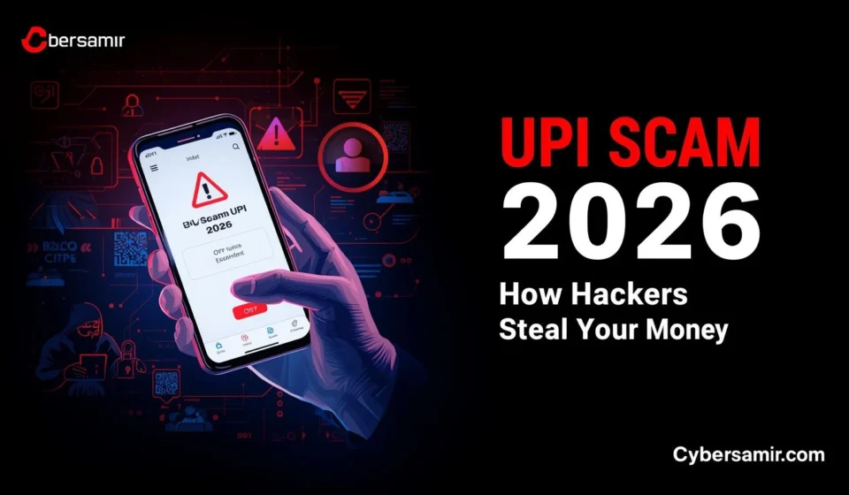 UPI scam example with OTP fraud, fake apps and QR code attack on mobile banking