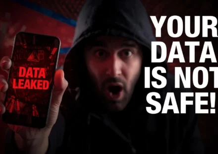 Data privacy Nepal warning showing data leak and cyber threat