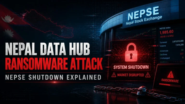 Nepal Data Hub Ransomware Attack: NEPSE Shutdown Explained